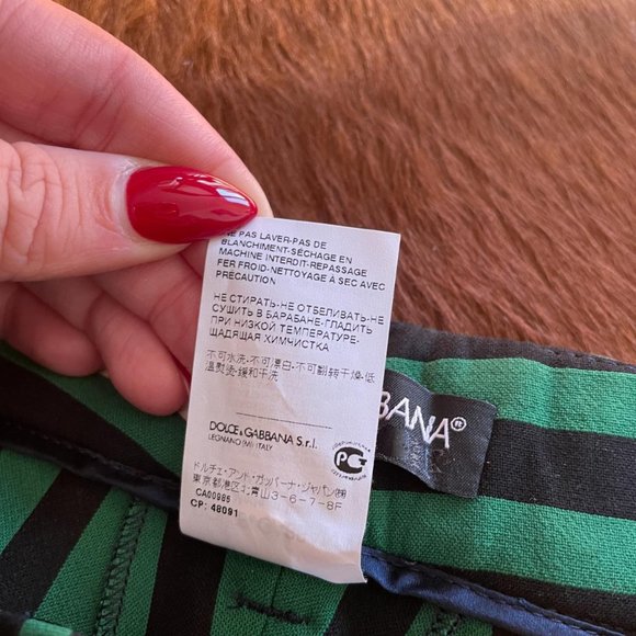 DOLCE & GABBANA AUTHENTIC D&G STRIPED TROUSERS SIZE 27 - Picture 3 of 8